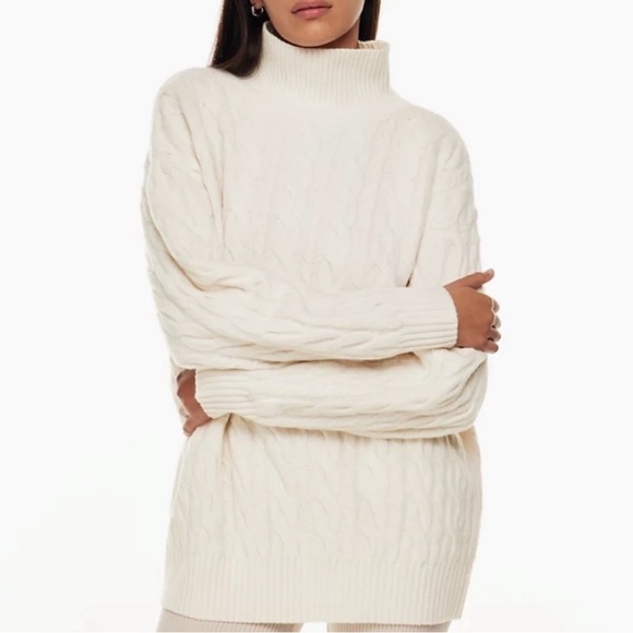 Babaton Sweaters - Babaton Stargaze Cable Knit Turtleneck Sweater
